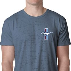 Mens Ford Shirt Legend Lives Crest Pocket Print Burnout Tee T-Shirt Mens Ford Shirt Legend Lives Crest Pocket Print Burnout Tee T-Shirt