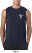 Mens Ford Shirt Legend Lives Crest Pocket Print Sleeveless Tee T-Shirt