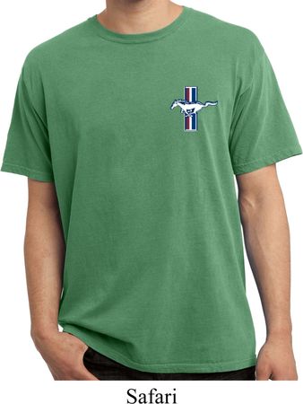 Mens Ford Shirt Legend Lives Pocket Print Pigment Dyed Tee T-Shirt