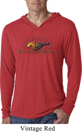 Mens Ford Shirt Make It My Mustang Lightweight Hoodie Shirt