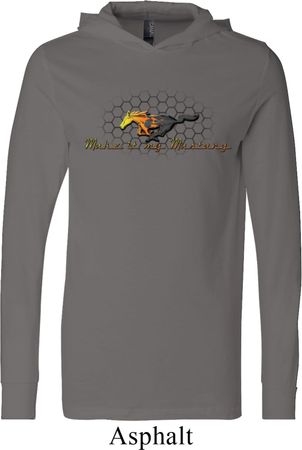 Mens Ford Shirt Make It My Mustang Lightweight Hoodie Tee