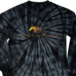 Mens Ford Shirt Make It My Mustang Long Sleeve Tie Dye Shirt Mens Ford Shirt Make It My Mustang Long Sleeve Tie Dye Shirt