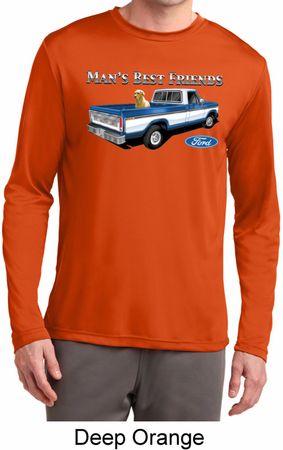 Mens Ford Shirt Mans Best Friend Dry Wicking Long Sleeve Shirt