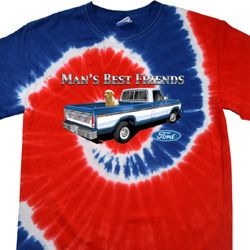 Mens Ford Shirt Mans Best Friend Patriotic Tie Dye Shirt Mens Ford Shirt Mans Best Friend Patriotic Tie Dye Shirt