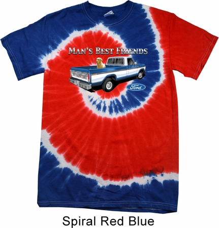 Mens Ford Shirt Mans Best Friend Patriotic Tie Dye Shirt