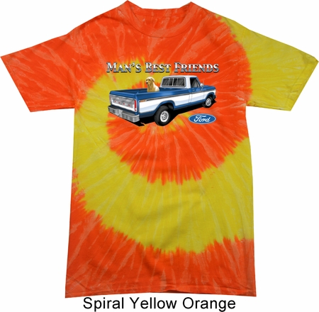 Mens Ford Shirt Mans Best Friend Tie Dye Shirt