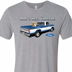 Mens Ford Shirt Mans Best Friend Tri Blend Crewneck Shirt Mens Ford Shirt Mans Best Friend Tri Blend Crewneck Shirt