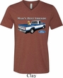 Mens Ford Shirt Mans Best Friend Tri Blend V-neck Shirt