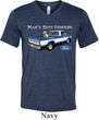 Mens Ford Shirt Mans Best Friend Tri Blend V-neck Shirt