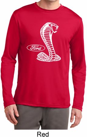 Mens Ford Shirt Mustang Cobra Dry Wicking Long Sleeve Shirt