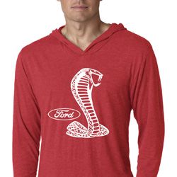 Mens Ford Shirt Mustang Cobra Lightweight Hoodie Shirt Mens Ford Shirt Mustang Cobra Lightweight Hoodie Shirt