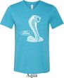 Mens Ford Shirt Mustang Cobra Tri Blend V-neck Shirt