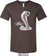 Mens Ford Shirt Mustang Cobra Tri Blend V-neck Shirt