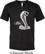 Mens Ford Shirt Mustang Cobra Tri Blend V-neck Shirt