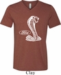 Mens Ford Shirt Mustang Cobra Tri Blend V-neck Shirt