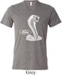 Mens Ford Shirt Mustang Cobra Tri Blend V-neck Shirt