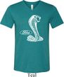Mens Ford Shirt Mustang Cobra Tri Blend V-neck Shirt