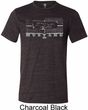 Mens Ford Shirt Mustang Honeycomb Grille Tri Blend Crewneck Shirt