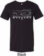 Mens Ford Shirt Mustang Honeycomb Grille Tri Blend Crewneck Shirt