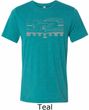 Mens Ford Shirt Mustang Honeycomb Grille Tri Blend Crewneck Shirt