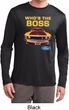 Mens Ford Shirt Mustang Who's The Boss Dry Wicking Long Sleeve Shirt
