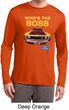 Mens Ford Shirt Mustang Who's The Boss Dry Wicking Long Sleeve Shirt