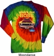 Mens Ford Shirt Mustang Who's The Boss Long Sleeve Tie Dye Shirt