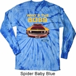 Mens Ford Shirt Mustang Who's The Boss Long Sleeve Tie Dye Shirt