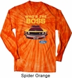 Mens Ford Shirt Mustang Who's The Boss Long Sleeve Tie Dye Shirt