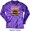 Mens Ford Shirt Mustang Who's The Boss Long Sleeve Tie Dye Shirt
