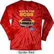 Mens Ford Shirt Mustang Who's The Boss Long Sleeve Tie Dye Shirt