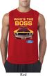 Mens Ford Shirt Mustang Who's The Boss Sleeveless Shirt