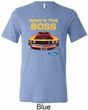 Mens Ford Shirt Mustang Who's The Boss Tri Blend Crewneck Shirt