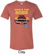 Mens Ford Shirt Mustang Who's The Boss Tri Blend Crewneck Shirt