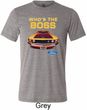 Mens Ford Shirt Mustang Who's The Boss Tri Blend Crewneck Shirt