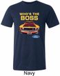 Mens Ford Shirt Mustang Who's The Boss Tri Blend Crewneck Shirt