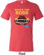Mens Ford Shirt Mustang Who's The Boss Tri Blend Crewneck Shirt
