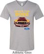 Mens Ford Shirt Mustang Who's The Boss Tri Blend V-neck Shirt