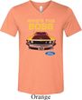 Mens Ford Shirt Mustang Who's The Boss Tri Blend V-neck Shirt