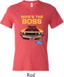 Mens Ford Shirt Mustang Who's The Boss Tri Blend V-neck Shirt