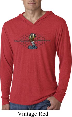 Mens Ford Shirt Powered By Cobra Lightweight Hoodie Shirt