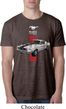Mens Ford Shirt Red Stripe Mustang 50 Years Burnout Tee T-Shirt