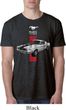 Mens Ford Shirt Red Stripe Mustang 50 Years Burnout Tee T-Shirt