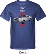 Mens Ford Shirt Red Stripe Mustang 50 Years Tall Tee T-Shirt
