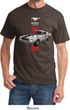 Mens Ford Shirt Red Stripe Mustang 50 Years Tee T-Shirt