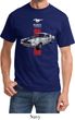 Mens Ford Shirt Red Stripe Mustang 50 Years Tee T-Shirt