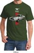 Mens Ford Shirt Red Stripe Mustang 50 Years Tee T-Shirt