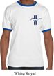 Mens Ford Shirt The Legend Lives Crest Pocket Print Ringer Tee T-Shirt