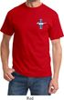 Mens Ford Shirt The Legend Lives Crest Pocket Print Tee T-Shirt
