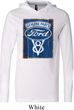 Mens Ford Shirt V8 Genuine Ford Parts Lightweight Hoodie Tee
